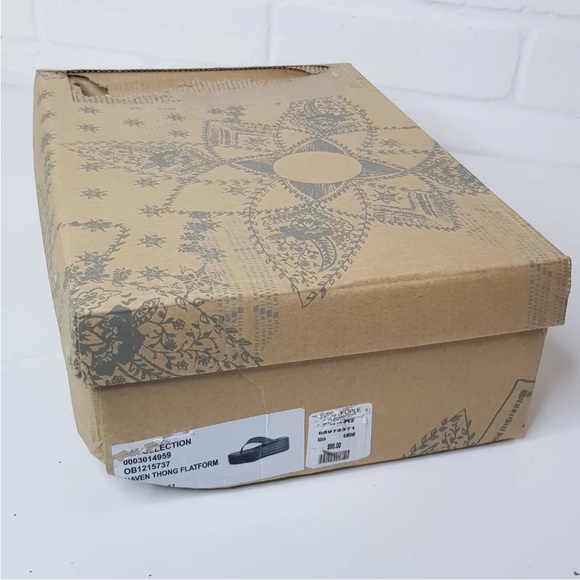 Free People Tan Thong Flatform Sandals UK 8 EU 41 Haven Platform Chunky BN - Picture 11 of 12